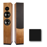 ARYA-BKSAT Pair of SB Acoustics Speaker Cabinet Black Satin