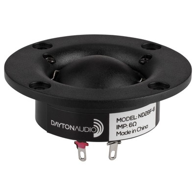 ND28F-6 1-1/8" Neodymium Dome Tweeter 6 Ohm