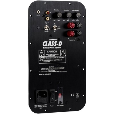MCA2250E 2.1 Channel Class D Plate Amplifier