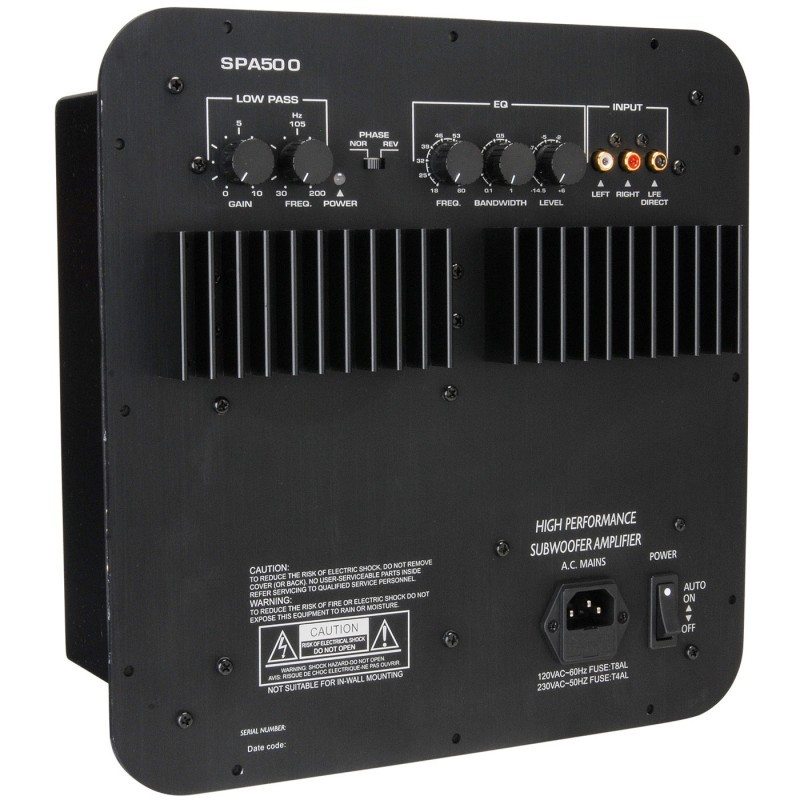 Spa500 500w Subwoofer Plate Amplifier Dayton Audio - Diy Subwoofer Amp Kit