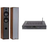 140BT-T65WD - 140W WIRELESS BT AMPLIFIER & 2 WAY TOWER SPEAKER BUNDLE