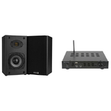 41BT-B452AIR - 40W CLASS-AB AMP & 2-WAY AMT BOOKSHELF SPEAKER BUNDLE