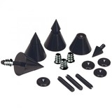 DSS4-BK Black Speaker Spike Set 4 Pcs.