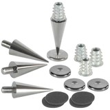 DSS3-BC Black Chrome Spike Set 4 Pcs.