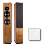 ARYA-WHGL Pair of SB Acoustics Speaker Cabinet White High Gloss
