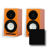 MICROC-BKSAT Pair of SB Acoustics Speaker Cabinet Black Satin