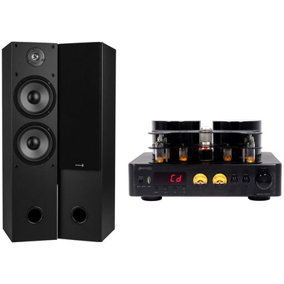 160BT-T652 - 160W TUBE AMP & 2 WAY TOWER SPEAKER BUNDLE