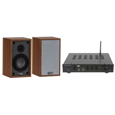 41BT-B40WD - 40W CLASS-AB AMP & 4" 2 WAY BOOKSHELF SPEAKER BUNDLE