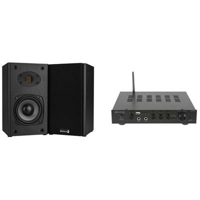 41BT-B452AIR - 40W CLASS-AB AMP & 2-WAY AMT BOOKSHELF SPEAKER BUNDLE