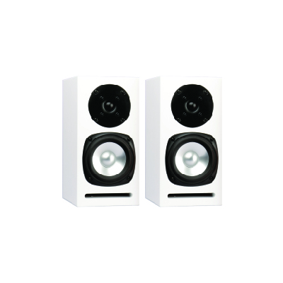 MICRO-WHGL Pair of SB Acoustics Speaker Cabinet White High Gloss