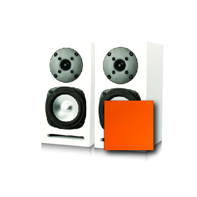 MICROC-ORHGL Pair of SB Acoustics Speaker Cabinet Orange High Gloss